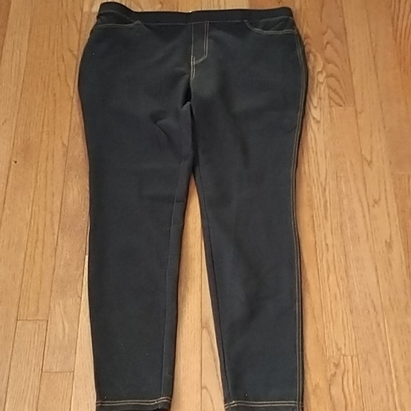 TGY Black Pull On Leggings, Sz XL - Picture 1 of 7